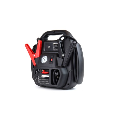Amio - ΕΚΚΙΝΗΤΗΣ ΜΠΑΤΑΡΙΑΣ STARTER 4 ΣΕ 1 17Ah 12V DC 300A (700A max) 250PSI ΜΕ ΚΟΜΠΡΕΣΕΡ ΑΕΡΑ / ΜΑΝΟΜΕΤΡΟ / 3 LED / 2 ΠΡΙΖΕΣ 12V / 1 ΘΥΡΑ USB 5V 2,1A SENA ΓΙΑ ΒΕΝΖΙΝΗ ΚΑΙ DIESEL - 1 ΤΕΜ. (02523/AM)