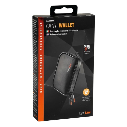Θήκη Πορτοφόλι Wallet της σειράς Optiline Universal Εφαρμογής με διαστάσεις 120 x 80 x 20 mm, συμβατή με Βάσεις Στήριξης Κινητού Optiline για Μηχανή με σύστημα Duolock