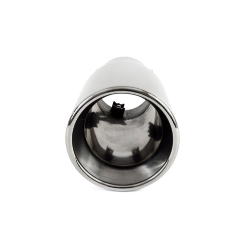 Amio - Άκρο Εξάτμισης MT-018 Στρογγυλό Inox για Απολήξεις 50-65mm από Ανοξείδωτο Χάλυβα για Βελτίωση Εμφάνισης και Ήχου Αυτοκινήτου - 1 τεμ. (01318/AM)