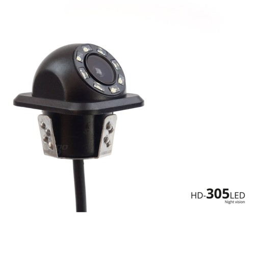AMiO – Σύστημα Παρκαρίσματος 12V με 4 Αισθητήρες 22mm, Κάμερα HD-305 LED και Οθόνη LCD 4.3