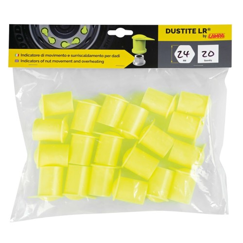 ΚΑΠΑΚΙΑ ΔΕΙΚΤΕΣ ΠΑΞΙΜΑΔΙΩΝ 24mm DUSTITE LR ΓΙΑ ΟΠΤΙΚΟ ΕΛΕΓΧΟ ΧΑΛΑΡΩΣΗΣ ΚΑΙ ΞΕΒΙΔΩΜΑΤΟΣ - 20 ΤΕΜ.