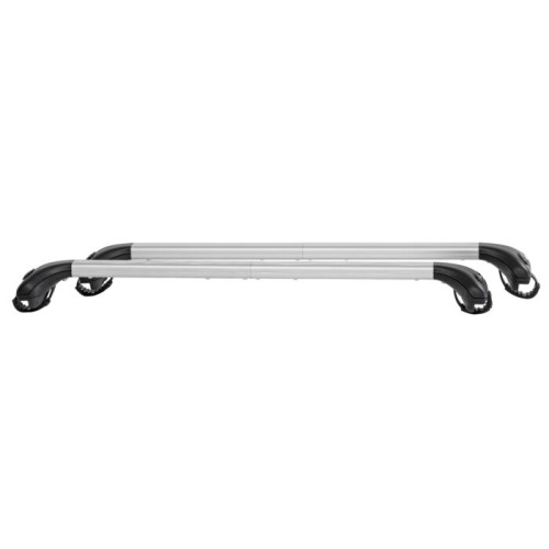 ΠΤΥΣΣΟΜΕΝΕΣ ΜΠΑΡΕΣ ΟΡΟΦΗΣ ΑΛΟΥΜΙΝΙΟΥ ARIETE RAISED 81,5-119,5 cm ΣΕ ΑΣΗΜΙ ΧΡΩΜΑ ΓΙΑ RAISED RAILS 5,5 cm max MENABO - 2 ΤΕΜ.