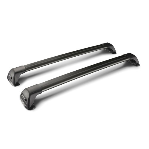 ΜΠΑΡΕΣ ΟΡΟΦΗΣ ΑΛΟΥΜΙΝΙΟΥ ΜΑΥΡΗ YAKIMA FLUSH BAR STANDARD 105cm ΜΕ ΚΛΕΙΔΙ - 2 TEM.