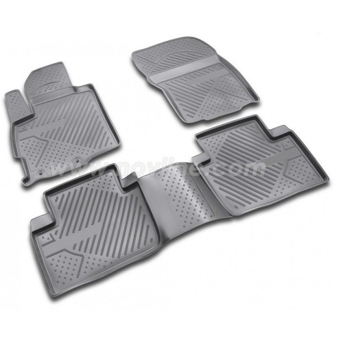 ΠΑΤΑΚΙΑ ΣΕ ΣΚΑΦΗ TPE ΛΑΣΤΙΧΟ ΓΙΑ CITROEN C2 3D 2003-2010  ΣΕ ΜΑΥΡΟ ΧΡΩΜΑ NOVLINE - 4 ΤΕΜ.
