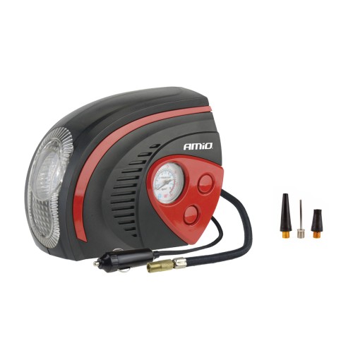 AMiO – Κομπρεσέρ αέρα ελαστικών αυτοκινήτου 12V 250psi 17bar 9l/min, εξασφαλίστε κορυφαία προστασία και ασφάλεια σε κάθε νυχτερινό απρόοπτο – 1 Τεμ. (02182/AM)