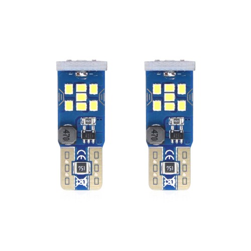 Amio - T10 W5W 12/24V LED 21xSMD ULTRABRIGHT 2016 CAN-BUS ΛΕΥΚΟ 2ΤΕΜ. (02445/AM)