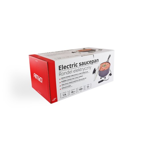 Amio - ΚΑΤΣΑΡΟΛΑΚΙ ΗΛΕΚΤΡΙΚΟ 12V 150W 1,9Lt ΜΕ ΦΙΣ ΑΝΑΠΤΗΡΑ - 1 τεμ. (02534/AM)