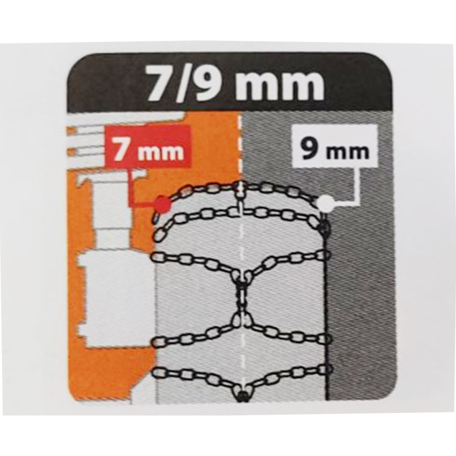 ΑΛΥΣΙΔΕΣ ΧΙΟΝΙΟΥ NX-7 7/9MM GR8.5 ΔΙΠΛΟΥ ΠΑΧΟΥΣ (ΕΣΩΤΕΡΙΚΑ 7mm + ΕΞΩΤΕΡΙΚΑ 9mm) LAMPA - 2 ΤΕΜ.