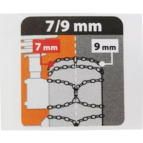 ΑΛΥΣΙΔΕΣ ΧΙΟΝΙΟΥ NX-7 7/9MM GR9.5 ΔΙΠΛΟΥ ΠΑΧΟΥΣ (ΕΣΩΤΕΡΙΚΑ 7mm + ΕΞΩΤΕΡΙΚΑ 9mm) LAMPA - 2 ΤΕΜ.