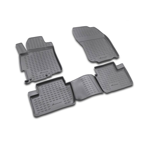ΠΑΤΑΚΙΑ ΣΕ ΣΚΑΦΗ TPE ΛΑΣΤΙΧΟ ΓΙΑ MITSUBISHI LANCER 4D 07/2008-2017  ΣΕ ΜΑΥΡΟ ΧΡΩΜΑ NOVLINE - 4 ΤΕΜ.