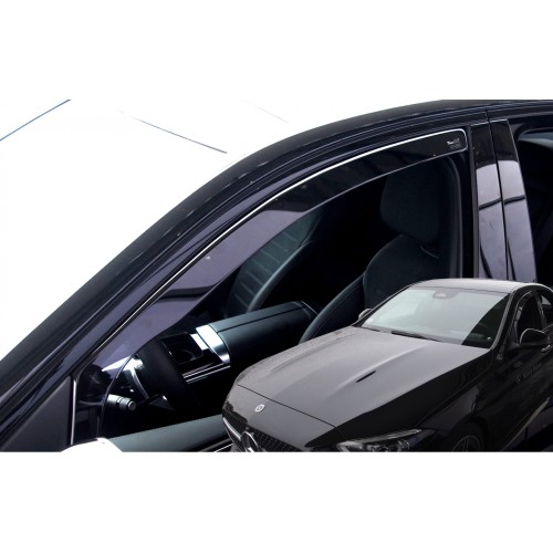 ΑΝΕΜΟΘΡΑΥΣΤΕΣ ΓΙΑ MERCEDES C-KLAS W206 4D 2021+ -  ΑΥΤΟΚΙΝΗΤΟΥ ΑΠΟ ΕΥΚΑΜΠΤΟ ΦΙΜΕ ΠΛΑΣΤΙΚΟ HEKO - 2 ΤΕΜ.