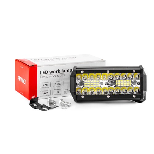 Amio - ΠΡΟΒΟΛΕΑΣ ΕΡΓΑΣΙΑΣ WORKING LAMP 40LED 120W 9-36V 3200lm 6000K 170x74x63mm AWL19 - 1 τεμ. (02433/AM)