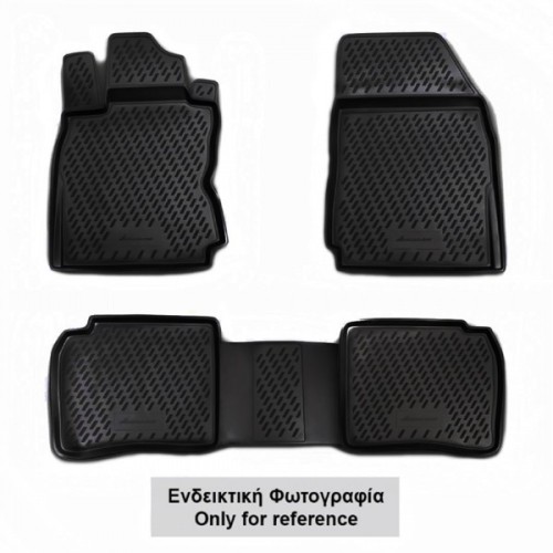 ΠΑΤΑΚΙΑ ΣΕ ΣΚΑΦΗ TPE ΛΑΣΤΙΧΟ ΓΙΑ NISSAN ALMERA N16 CLASSIC 2006+   ΣΕ ΜΑΥΡΟ ΧΡΩΜΑ NOVLINE - 4 ΤΕΜ.