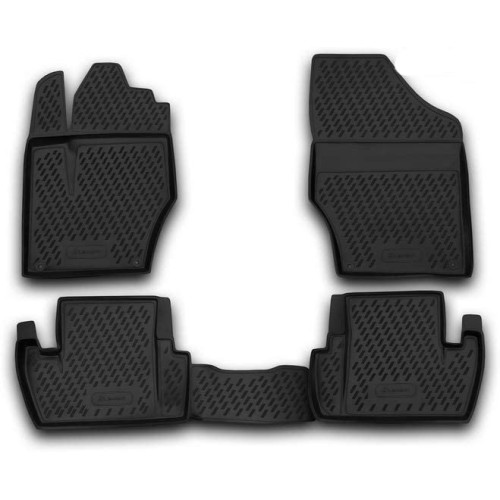 ΠΑΤΑΚΙΑ ΣΕ ΣΚΑΦΗ TPE ΛΑΣΤΙΧΟ ΓΙΑ PEUGEOT 107 / 308 07/2005-2013  ΣΕ ΜΑΥΡΟ ΧΡΩΜΑ NOVLINE - 4 ΤΕΜ.