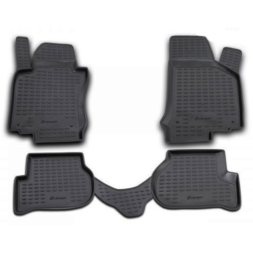 ΠΑΤΑΚΙΑ ΣΕ ΣΚΑΦΗ TPE ΛΑΣΤΙΧΟ ΓΙΑ VW GOLF 5 11/2003-10/2008  ΣΕ ΜΑΥΡΟ ΧΡΩΜΑ NOVLINE - 4 ΤΕΜ.