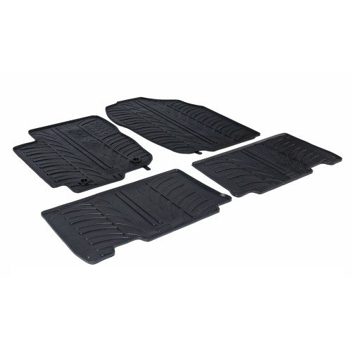 LAMPA - ΠΑΤΑΚΙΑ ΑΥΤΟΚΙΝΗΤΟΥ ΑΠΟ ΛΑΣΤΙΧΟ ΓΙΑ TOYOTA RAV4 03/2013-2019 ΣΕ ΜΑΥΡΟ ΧΡΩΜΑ ME ΚΟΥΜΠΩΜΑΤΑ - 4 ΤΕΜ.