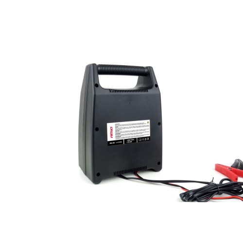 Amio - Φορτιστής Μπαταρίας 12V 8A για γρήγορη φόρτιση μπαταριών 32-90Ah με προστασία και ασφαλή ακροδέκτες για σταθερή και αξιόπιστη χρήση σε απαιτητικές εφαρμογές - 1 Τεμ. (02086/AM)