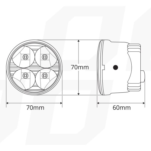 Amio – Στρογγυλά Φώτα Ημέρας DRL LED 12/24V 800Lm για Αυξημένη Ορατότητα & Ασφάλεια σε Αυτοκίνητο & Φορτηγό – Σετ 2 Τεμ. (01524/AM)