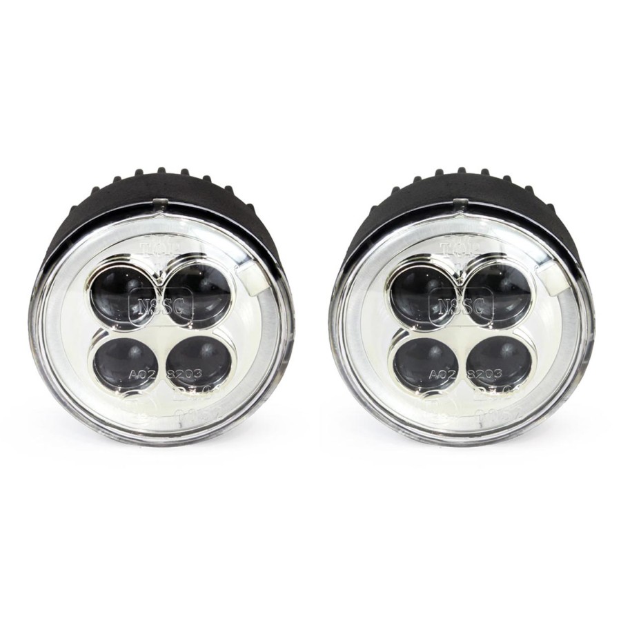 Amio – Στρογγυλά Φώτα Ημέρας DRL LED 12V 800Lm για Αυξημένη Ορατότητα & Ασφάλεια σε Αυτοκίνητο – Σετ 2 Τεμ. (01525/AM)