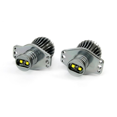 Amio – LED Λαμπάκια Angel Eyes 20W 340lm 5600K CANBUS για BMW Σειρά 3 E90 Sedan / E91 Station Wagon 2005-2008 για Καθαρό Λευκό Φως & Χωρίς Σφάλματα – Σετ 2 Τεμ. (01541/AM)