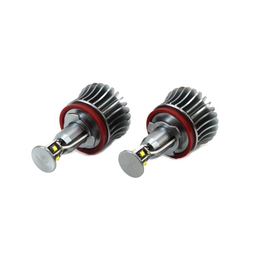 Amio – LED Λαμπάκια Angel Eyes H8 20W 420lm 5600K CANBUS για BMW Σειρά 1 3 5 X1 X5 X6 Z4 για Ισχυρό Λευκό Φως & Χωρίς Σφάλματα – Σετ 2 Τεμ. (01543/AM)