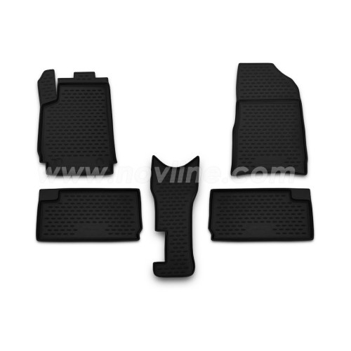 ΠΑΤΑΚΙΑ ΣΕ ΣΚΑΦΗ TPE ΛΑΣΤΙΧΟ ΓΙΑ CITROEN XSARA PICASSO 1999-2010  ΣΕ ΜΑΥΡΟ ΧΡΩΜΑ NOVLINE - 5 ΤΕΜ.