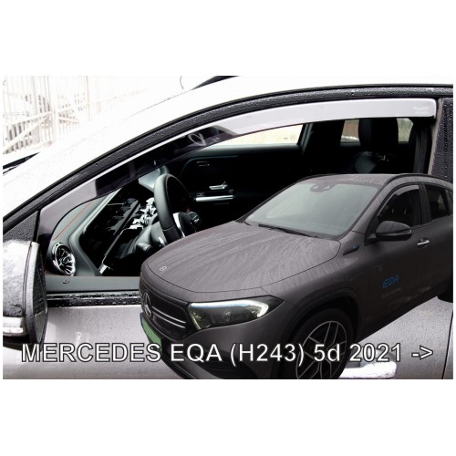 ΑΝΕΜΟΘΡΑΥΣΤΕΣ ΓΙΑ MERCEDES EQA H243 5D 2021+  ΖΕΥΓΑΡΙ ΑΠΟ ΕΥΚΑΜΠΤΟ ΦΙΜΕ ΠΛΑΣΤΙΚΟ HEKO - 2 ΤΕΜ.