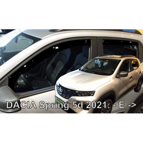 ΑΝΕΜΟΘΡΑΥΣΤΕΣ ΓΙΑ DACIA SPRING ELECTRIC 5D 2021+  ΣΕΤ ΑΥΤΟΚΙΝΗΤΟΥ ΑΠΟ ΕΥΚΑΜΠΤΟ ΦΙΜΕ ΠΛΑΣΤΙΚΟ HEKO - 4 ΤΕΜ.
