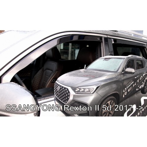 ΑΝΕΜΟΘΡΑΥΣΤΕΣ ΓΙΑ SSANGYONG REXTON 5D 2017+ ΣΕΤ ΑΥΤΟΚΙΝΗΤΟΥ ΑΠΟ ΕΥΚΑΜΠΤΟ ΦΙΜΕ ΠΛΑΣΤΙΚΟ HEKO - 4 ΤΕΜ.