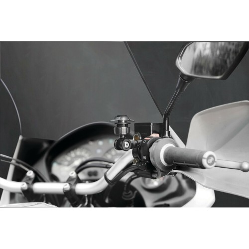 Βιδωτή Βάση Στήριξης Κινητού M6 Pro της σειράς Titan Optiline για τις Βίδες στα Καβαλέτα ή στους Διακόπτες στο Τιμόνι Μηχανής με σπείρωμα M6 και σύστημα Duolock, συμβατή με Θήκες ή Αντάπτορες Κινητού Optiline