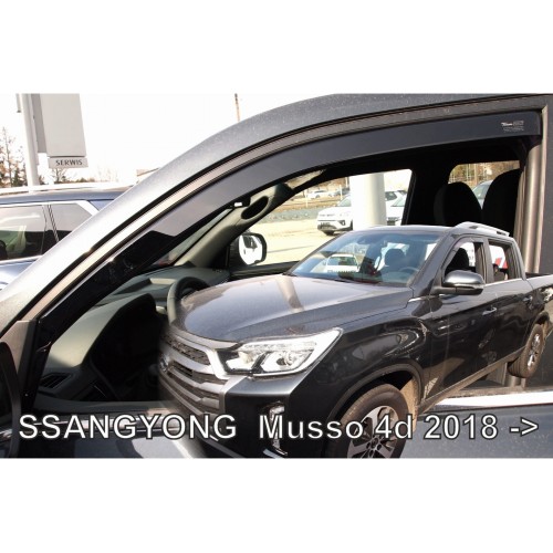 ΑΝΕΜΟΘΡΑΥΣΤΕΣ ΓΙΑ SSANGYONG MUSSO 4D 2018+ ΖΕΥΓΑΡΙ ΑΠΟ ΕΥΚΑΜΠΤΟ ΦΙΜΕ ΠΛΑΣΤΙΚΟ HEKO - 2 ΤΕΜ.