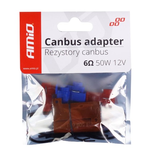 Amio - ΑΝΤΙΣΤΑΣΗ /CANCELLER/CAN-BUS 50W/6ohm 12V - 2 ΤΕΜ. (02452/AM)