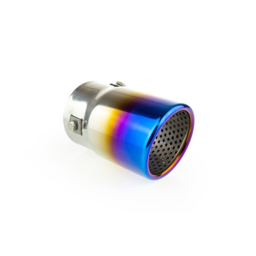 AMiO – Άκρο εξάτμισης καμμένο τιτανίου MT017BLC 43-62mm, αναβαθμίστε την αγωνιστική εμφάνιση και δώστε επιθετικό χαρακτήρα στο όχημά σας – 1 Τεμ. (02197/AM)