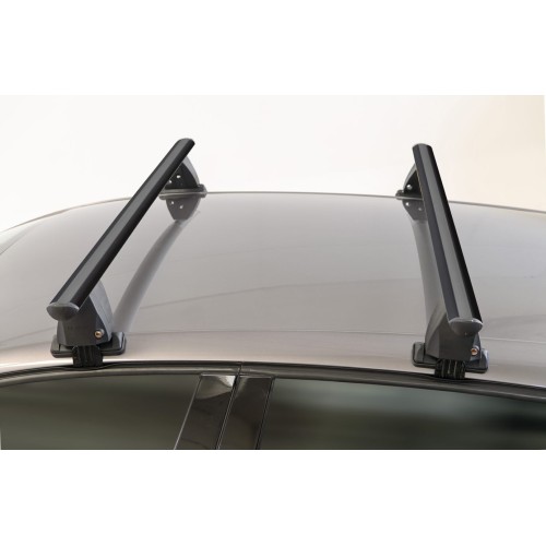ΜΠΑΡΕΣ ΟΡΟΦΗΣ ΑΛΟΥΜΙΝΙΟΥ DELTA XL BLACK 161 cm ROOF RACK ΣΕΤ ΣΕ ΜΑΥΡΟ ΧΡΩΜΑ ΜΕ ΠΡΟΣΤΑΤΕΤΙΚΑ ΚΑΠΑΚΙΑ ΑΚΡΩΝ ΓΙΑ ΑΠΛΗ ΟΡΟΦΗ MENABO - 2 ΤΕΜ.