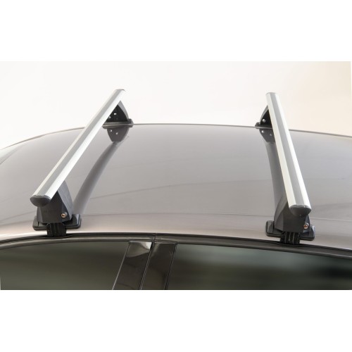 ΜΠΑΡΕΣ ΟΡΟΦΗΣ ΑΛΟΥΜΙΝΙΟΥ DELTA XL SILVER 161 cm ROOF RACK ΣΕΤ ΣΕ ΑΣΗΜΙ ΧΡΩΜΑ ΜΕ ΠΡΟΣΤΑΤΕΥΤΙΚΑ ΚΑΠΑΚΙΑ ΑΚΡΩΝ ΓΙΑ ΑΠΛΗ ΟΡΟΦΗ MENABO - 2 ΤΕΜ.