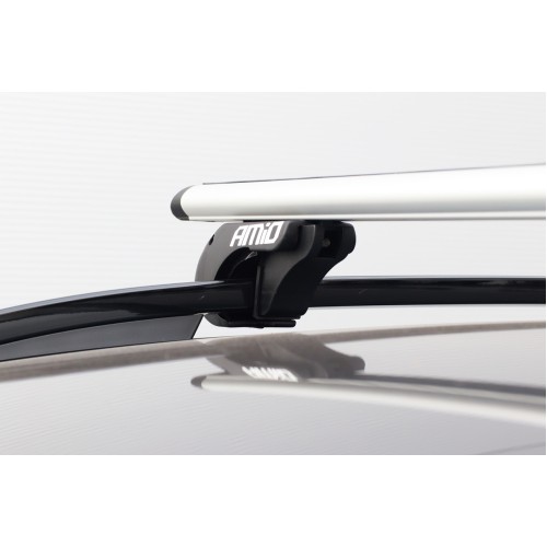 Amio - ΜΠΑΡΕΣ ΟΡΟΦΗΣ ΑΛΟΥΜΙΝΙΟΥ 135 cm ΜΕ ΚΛΕΙΔΙ (STANDARD RAILING ) - 2 ΤΕΜ. (02587/AM)