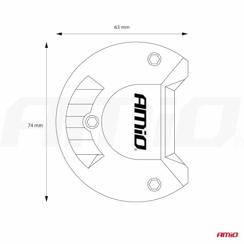 Amio - ΠΡΟΒΟΛΕΑΣ ΕΡΓΑΣΙΑΣ WORKING LAMP 120 SMD LED 9>36V 36.000lm 6.000>6.500K 450x74x63mm AWL27 - 1 ΤΕΜ. (02541/AM)