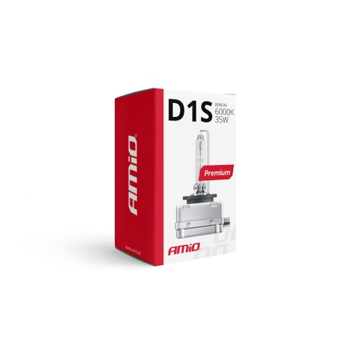 Amio – Λάμπα Xenon D1S 12V 35W PK32d-2 6000K Premium για Αυτοκίνητο Ανταλλακτική – 1 Τεμ. (01409/AM)