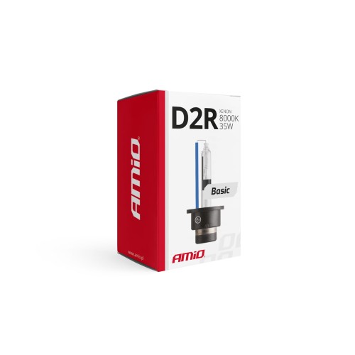 Amio – Λάμπα Xenon D2R 12V 35W P32d-3 8000K Basic για Αυτοκίνητο Ανταλλακτική – 1 Τεμ. (01413/AM)