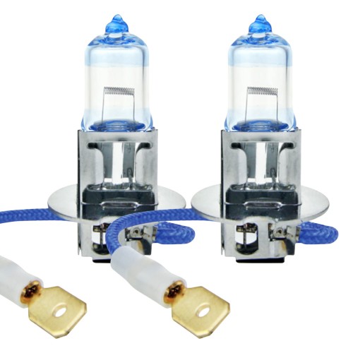 Amio - Λάμπες Αλογόνου H3 12V 55W PK22s Lumitec Limited +130% έως 40m με λευκό φως 4300K για βελτιωμένη ορατότητα και ασφαλή οδήγηση με έγκριση E1 - 2 Τεμ. (02102/AM)