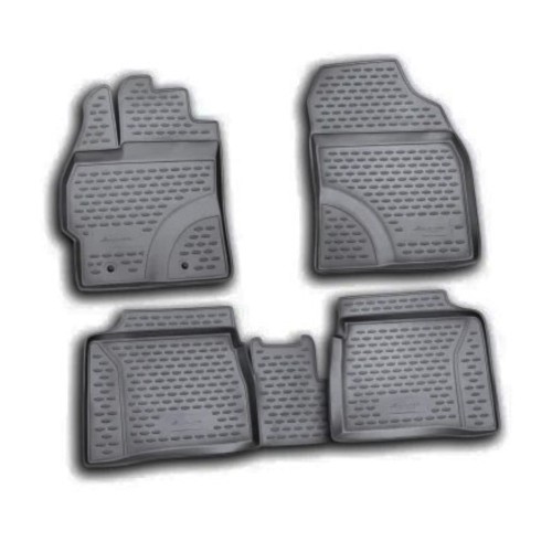 ΠΑΤΑΚΙΑ ΣΕ ΣΚΑΦΗ TPE ΛΑΣΤΙΧΟ ΓΙΑ TOYOTA PRIUS 10/2009-2016  ΣΕ ΜΑΥΡΟ ΧΡΩΜΑ NOVLINE - 4 ΤΕΜ.