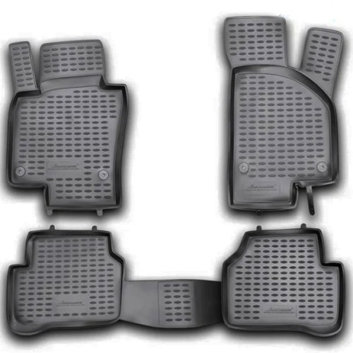 ΠΑΤΑΚΙΑ ΣΕ ΣΚΑΦΗ TPE ΛΑΣΤΙΧΟ ΓΙΑ VW PASSAT 03/2005-12/2010  ΣΕ ΜΑΥΡΟ ΧΡΩΜΑ NOVLINE - 4 ΤΕΜ.