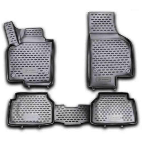 ΠΑΤΑΚΙΑ ΣΕ ΣΚΑΦΗ TPE ΛΑΣΤΙΧΟ ΓΙΑ VW TIGUAN 12/2007-2016  ΣΕ ΜΑΥΡΟ ΧΡΩΜΑ NOVLINE - 4 ΤΕΜ.