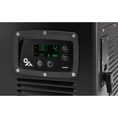 ΨΥΓΕΙΟ TB65DD STEEL BLACK ΜΕΤΑΛΛΙΚΟ ΜΕ 2 ΘΑΛΑΜΟΥΣ 60L (36L+24L) 12/24V 85W 499x810x492mm  INDEL B - 1 TEM.