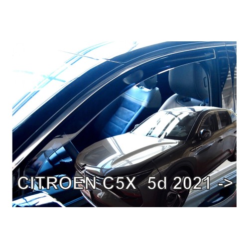 ΑΝΕΜΟΘΡΑΥΣΤΕΣ ΓΙΑ CITROEN C5 X 5D 2021+  SET ΑΠΟ ΕΥΚΑΜΠΤΟ ΦΙΜΕ ΠΛΑΣΤΙΚΟ HEKO - 4 ΤΕΜ.