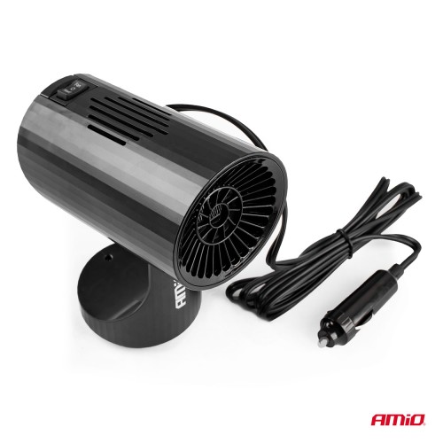 Amio - ΑΕΡΟΘΕΡΜΟ ΑΝΑΠΤΗΡΑ 12V - 150W (ΚΑΛΩΔΙΟ 150 cm) ΜΑΥΡΟ 150x100x80 mm - 1 ΤΕΜ. (02898/AM)