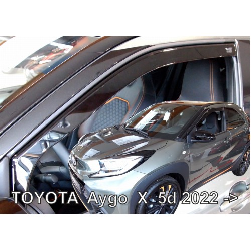 ΑΝΕΜΟΘΡΑΥΣΤΕΣ ΓΙΑ TOYOTA AYGO X 5D 2022+ ? ΖΕΥΓΑΡΙ ΑΠΟ ΕΥΚΑΜΠΤΟ ΦΙΜΕ ΠΛΑΣΤΙΚΟ HEKO - 2 ΤΕΜ.