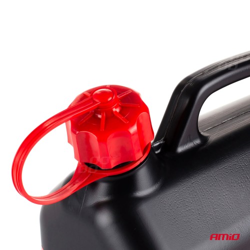 Amio - ΜΠΕΤΟΝΙ ΠΛΑΣΤΙΚΟ 5L ΜΑΥΡΟ ΜΕ ΚΟΚΚΙΝΟ ΣΤΟΜΙΟ - 1 τεμ. (02887/AM)