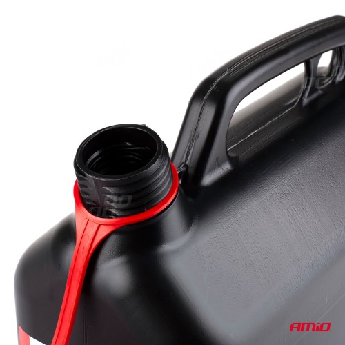 Amio - ΜΠΕΤΟΝΙ ΠΛΑΣΤΙΚΟ 5L ΜΑΥΡΟ ΜΕ ΚΟΚΚΙΝΟ ΣΤΟΜΙΟ - 1 τεμ. (02887/AM)