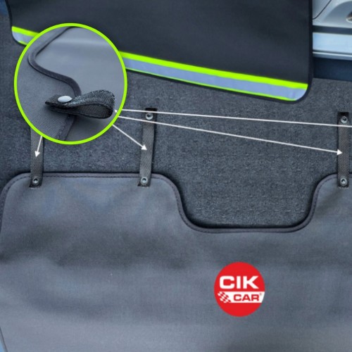 Cik - ΠΡΟΣΤΑΤΕΥΤΙΚΟ ΓΙΑ ΤΟΝ ΠΡΟΦΥΛΑΚΤΗΡΑ ΤΟΥ ΠΟΡΤ ΜΠΑΓΚΑΖ ΜΑΥΡΟ ΥΦΑΣΜΑ ΠΟΛΥΕΣΤΕΡΑ ΜΕ ΑΝΑΚΛΑΣΤΗΡΑ, ΑΥΤΟΚΟΛΛΗΤΑ VELCRO ΚΑΙ ΚΛΙΠ 90 x 70 cm – 1 ΤΕΜ. (RB.BPR.0001/CK)